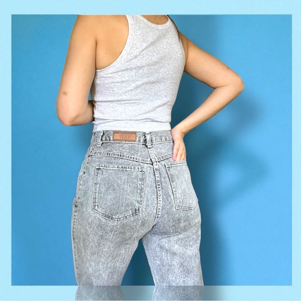 Vintage Whipp Denim, Button Fly Jean, Gray Wash - Picture 2 of 10